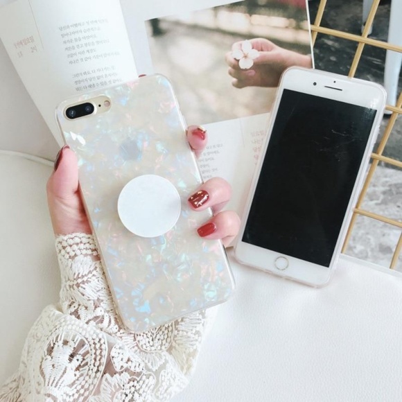 iPhone XR/XS/X/7/8/+❤️️shell case with popsocket - Picture 2 of 6